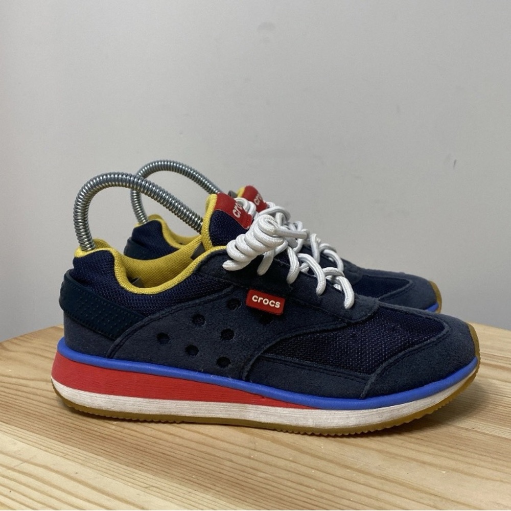 Crocs Retro Trainer Shoes Sneakers Blue Women's Size 4